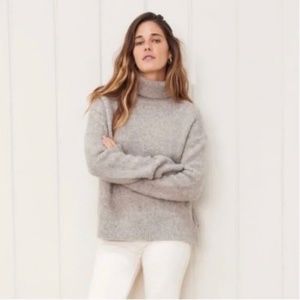 Jenni Kayne Atlas Turtleneck Sweater XS Smoke NWT